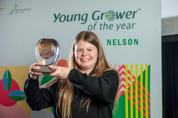 2024 Nelson Young Grower of the Year Farrah Richards. Photo credit: Tim Cuff, Horticulture NZ 2024 Nelson Young Grower of the Year Farrah Richards. Photo credit: Tim Cuff, Horticulture NZ