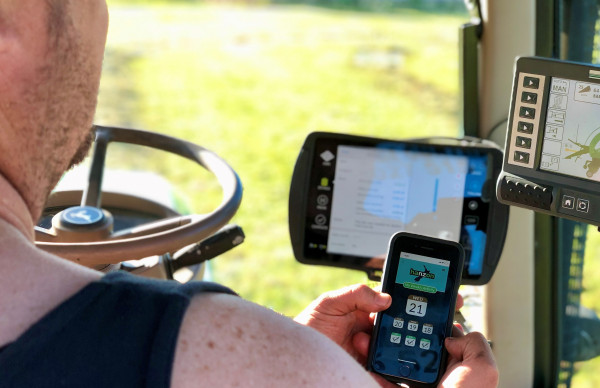 Phone in Tractor photo